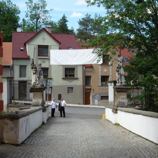 Castle bridge in Třebíč