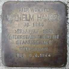 Stolperstein dedicated to Wilhelm Hansen