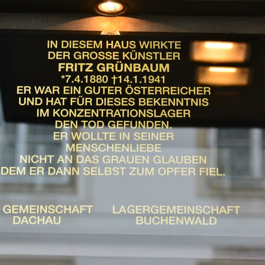 Gedenktafel Fritz Grünbaum
