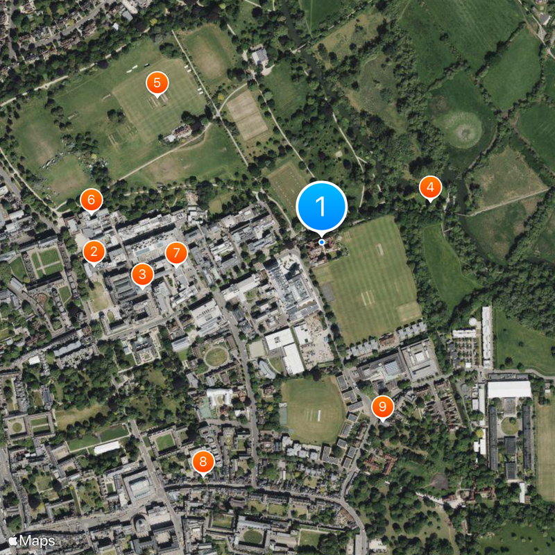 Linacre College Map