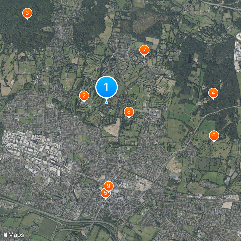 Church of St Giles, Stoke Poges Mappa