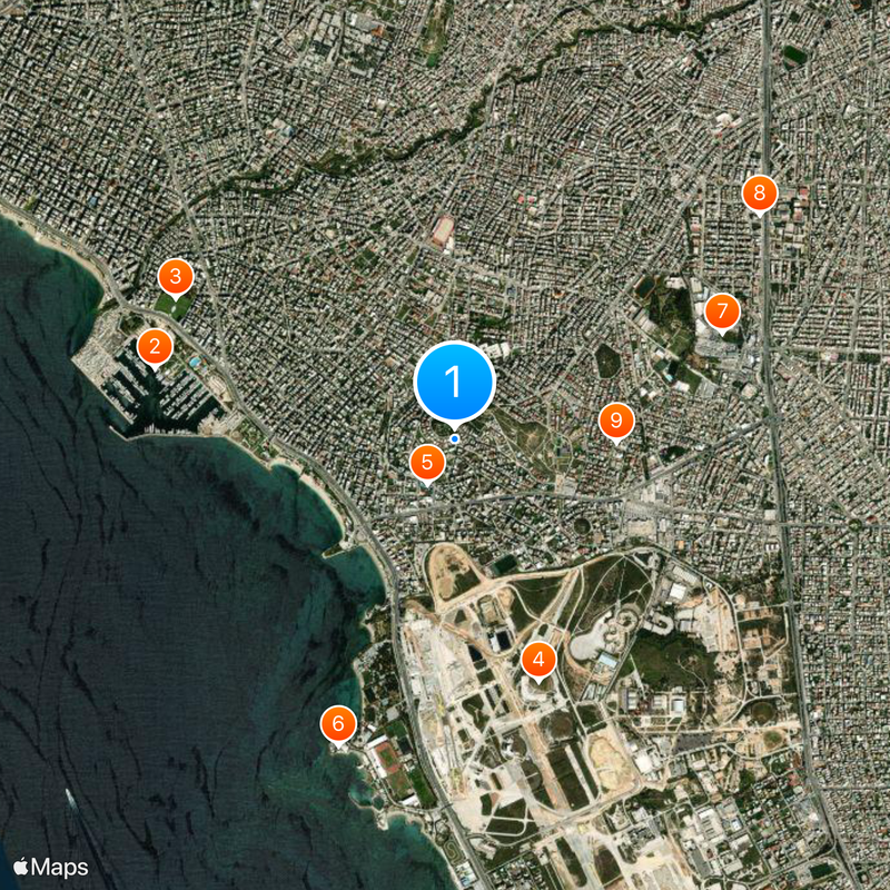 Alimos Municipality Map