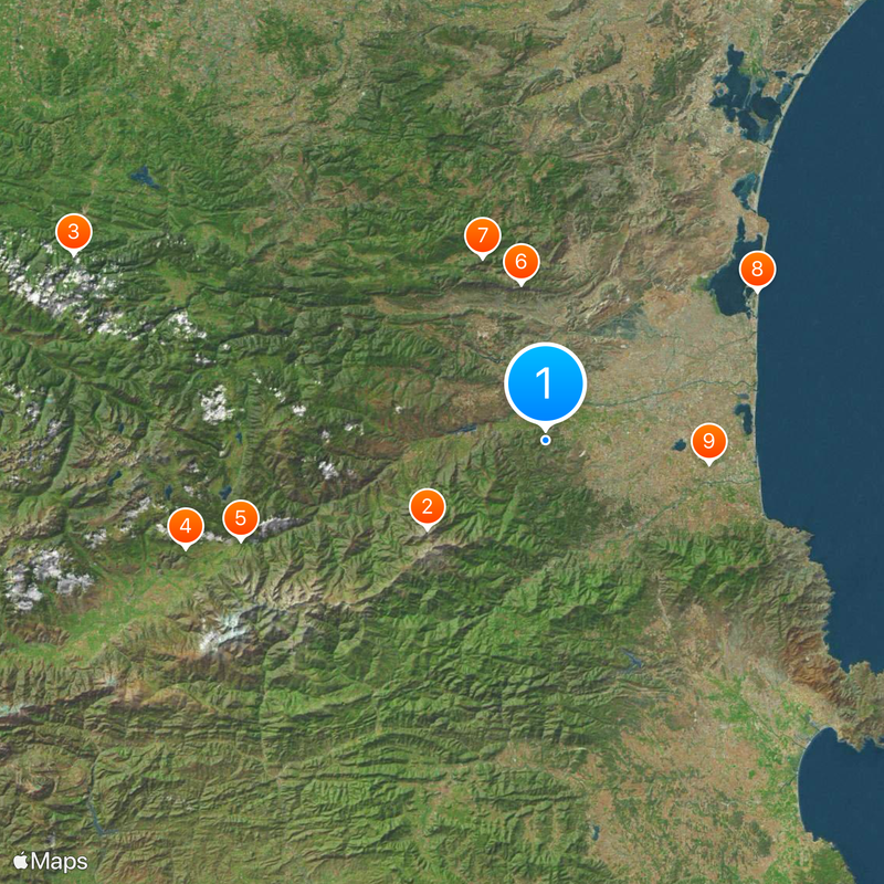 Cataluña del Norte Mapa