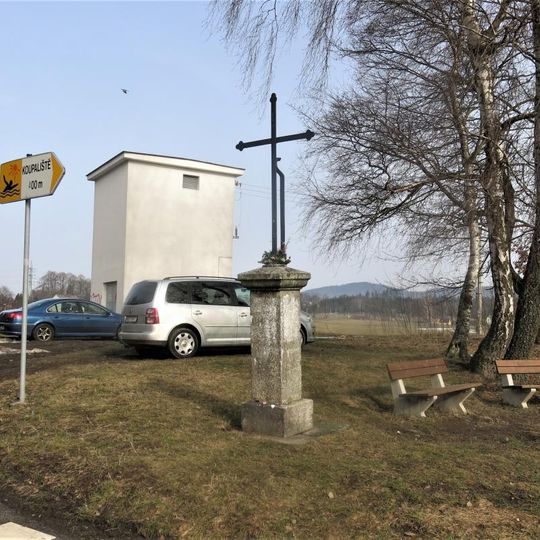 Kříž v Náhorní ulici ve Vratislavicích nad Nisou