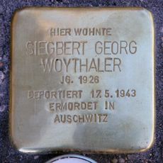 Stolperstein à la mémoire de Siegbert Georg Woythaler