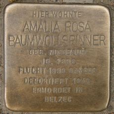 Stolperstein dedicated to Amalia Rosa Baumwollspinner