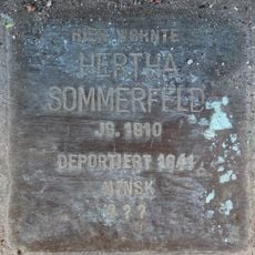 Stolperstein en memoria de Hertha Sommerfeld