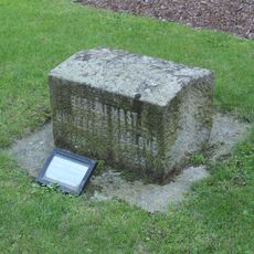 Foundation stone of MFF UK from Charles Bridge