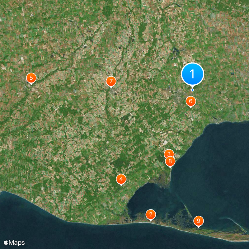 Comté de Norfolk Carte