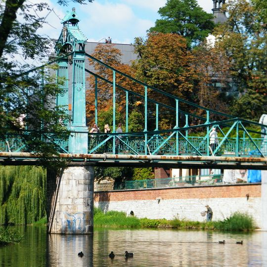 Green Bridge in Opole