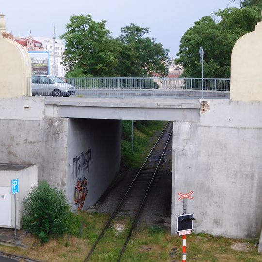 Bridge of Břeňkova street over Škoda Works industrial siding
