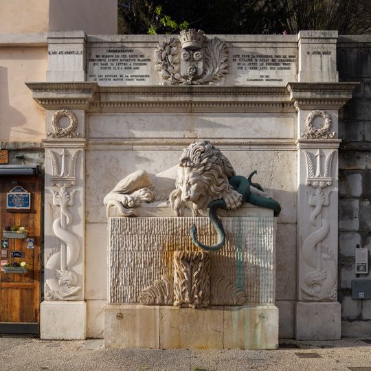 The Lion and Serpent fountain