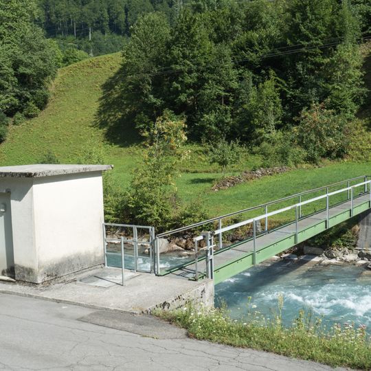 Hydrometrische Messstation-Steg