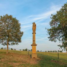 Sloup se sochou svaté Rozálie u Bludova