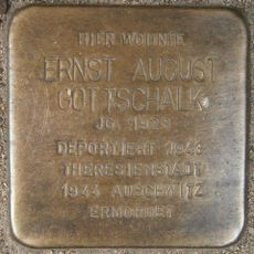 Stolperstein dedicated to Ernst August Gottschalk
