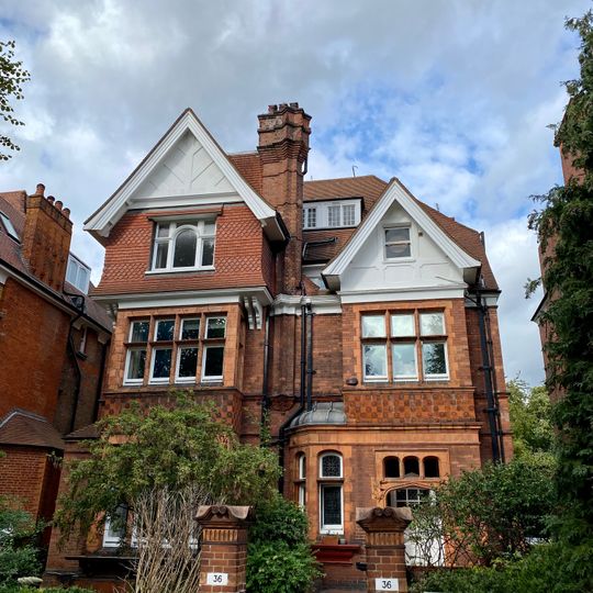 Number 36 And Attached Front Garden Wall And Piers