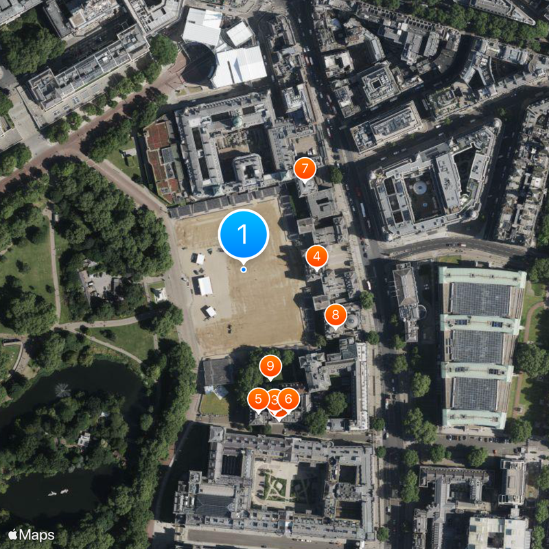 Horse Guards Parade Map