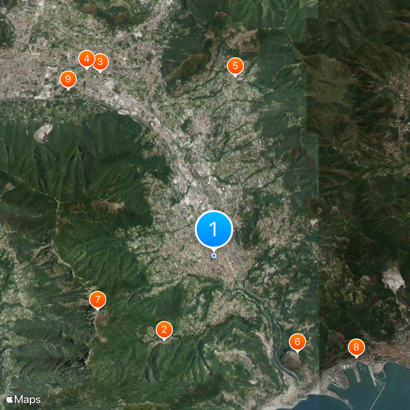 Cava de' Tirreni Kaart