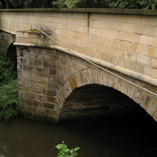 Baroque bridge in Budyně nad Ohří