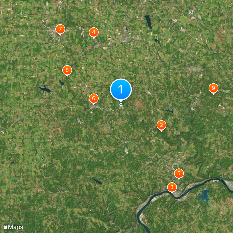 Federal Correctional Institution, Elkton Map