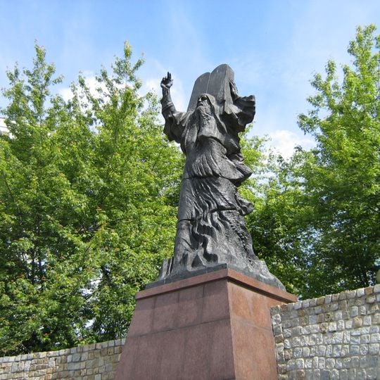 Moses monument in Łódź