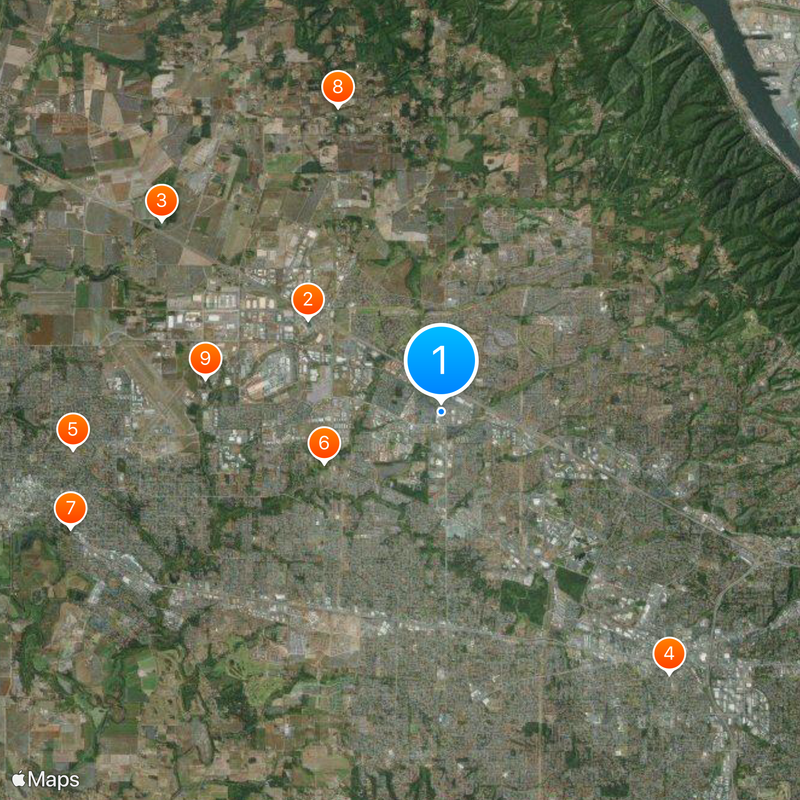 Silicon Forest Map