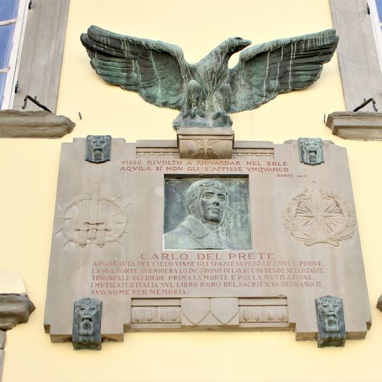 Targa commemorativa di Carlo Del Prete