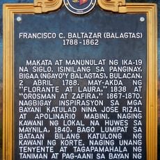 Francisco C. Baltazar (Balagtas) historical marker