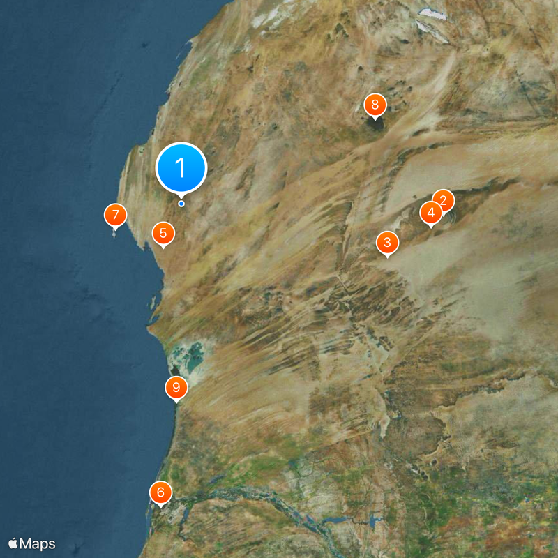 Economy of Mauritania Mappa