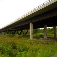 Highway bridge by Starý Bohumín