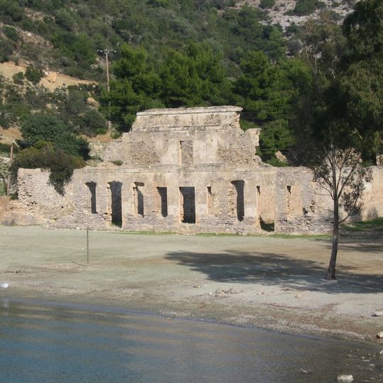 Old Russian naval base of Poros