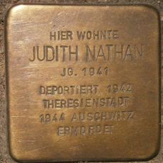 Stolperstein dedicated to Judith Nathan