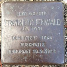 Stolperstein en memoria de Erwin Eichenwald