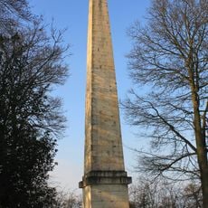 Obelisk on the west side of Moat Wood in Trent Park