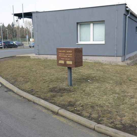 Základní kámen sportovního areálu v Mostecké ulici v Chomutově