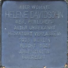 Stolperstein dedicated to Helene Davidsohn