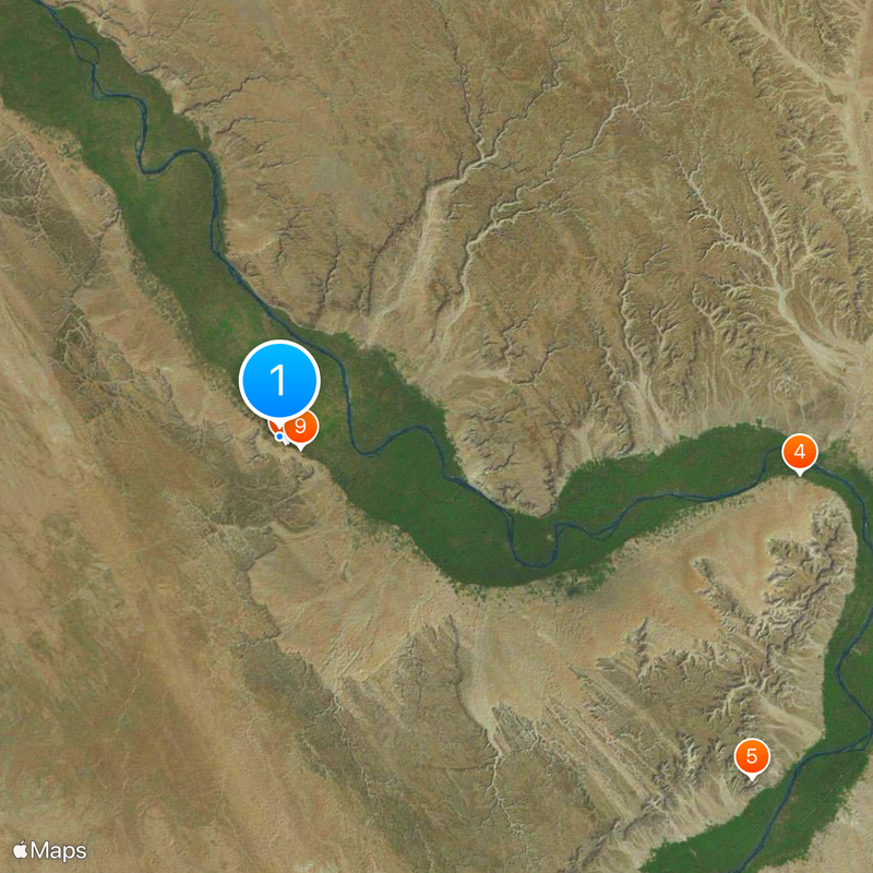 Shunet el Zebib Mapa