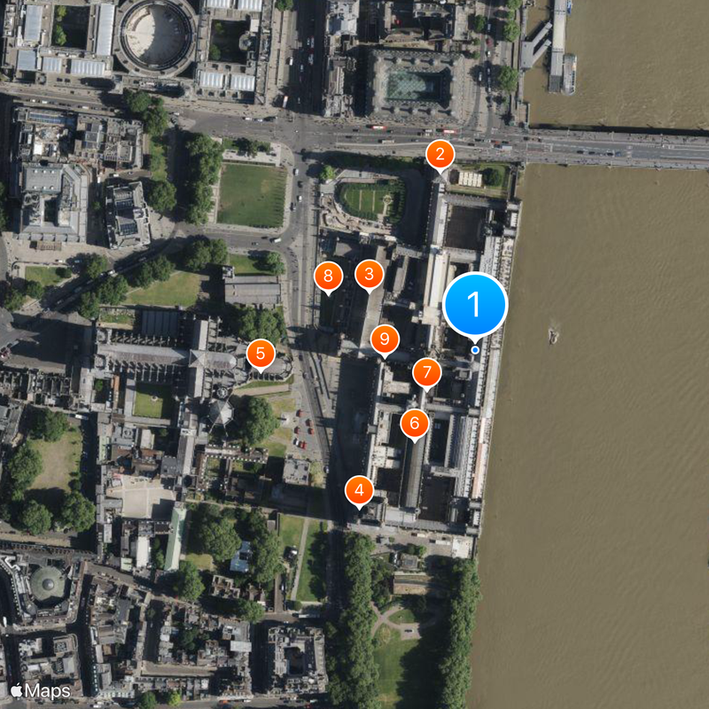 Palace of Westminster Kaart