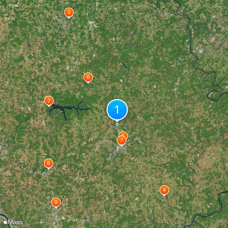 Comté de Butler Carte