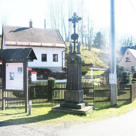 Kříž v ulici K Rybníku v Horní Poustevně