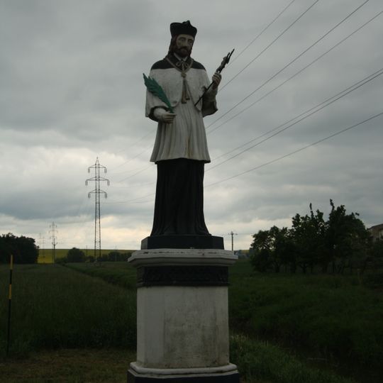 Socha svatého Jana Nepomuckého v Lukově