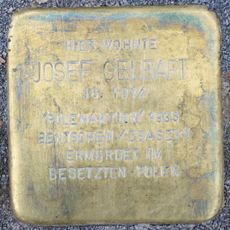 Stolperstein dedicated to Josef Gelbart