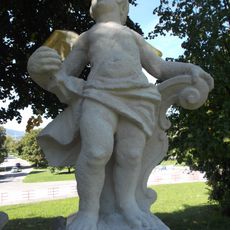 Sv. Ján Nepomucký s anjelmi, socha