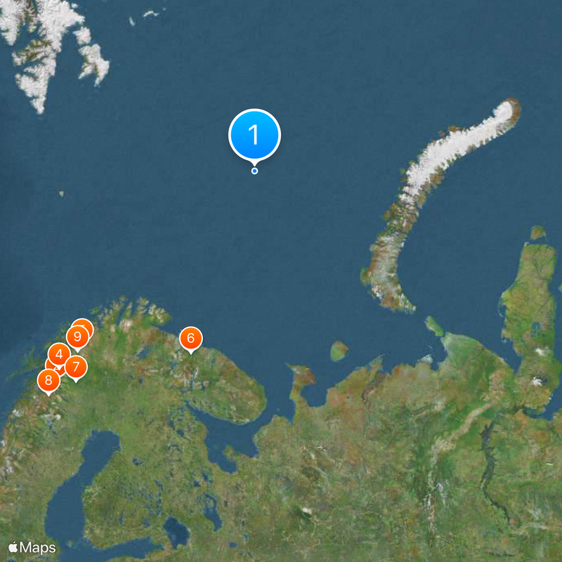 Barents Sea Map