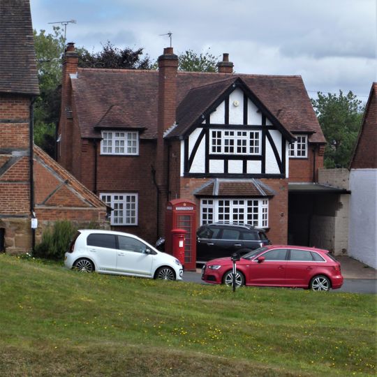 K6 Telephone Kiosk Outside The Post Office