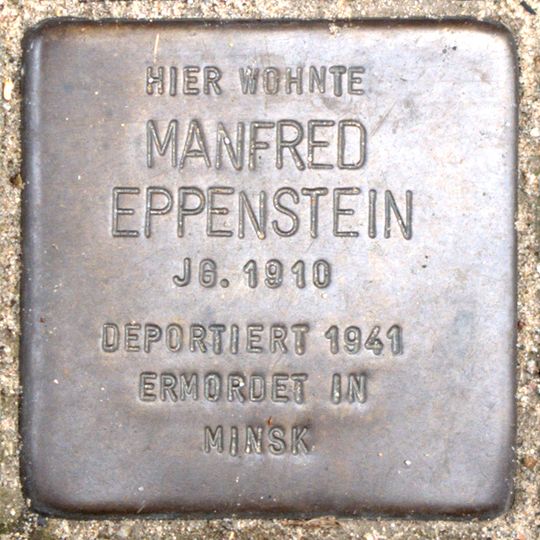 Stolperstein en memoria de Manfred Eppenstein