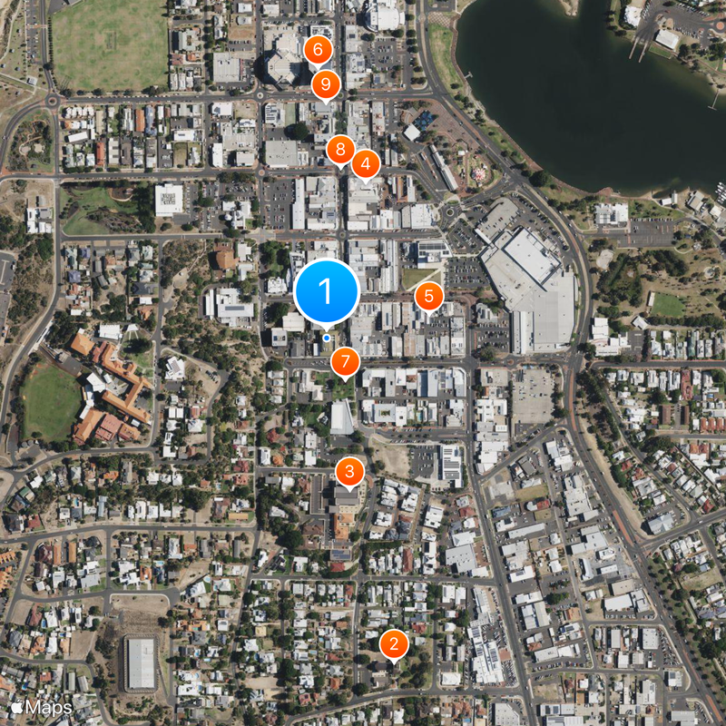 Bunbury Map