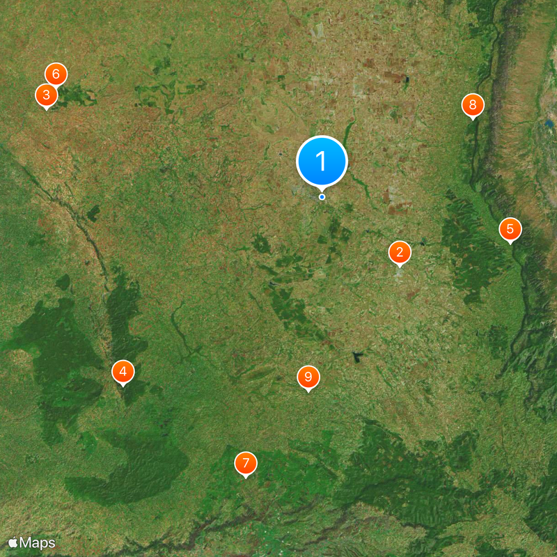 Condado de Uasin Gishu Mapa