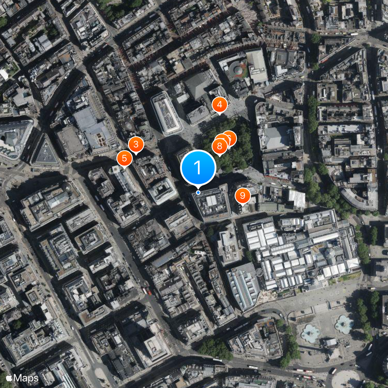 Harold Pinter Theatre Map