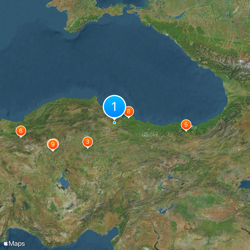 Région de la mer Noire Carte